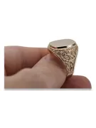 Ruso rosa de oro soviético joyería hombre anillo letrero
