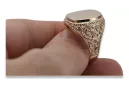 Ruso rosa de oro soviético joyería hombre anillo letrero