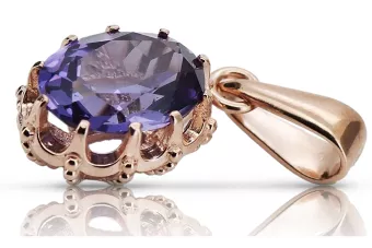 Argent 925 pendentif avec alexandrite vpc008s russe style Vintage soviétique