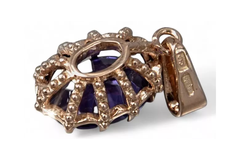 Argent 925 pendentif avec alexandrite vpc008s russe style Vintage soviétique