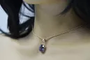 Silver 925 pendant with alexandrite vpc008s Russian Soviet Vintage style