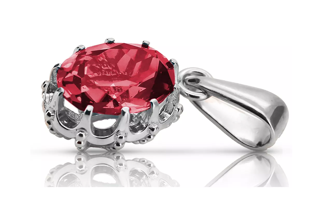 Vintage Jewlery Pendant Ruby Sterling silver 925 vpc008s Vintage Jewlery Pendant Ruby Sterling silver 925 vpc008s