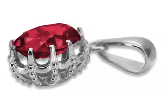 Rubin 925 Prívesok Silver Classic Vintage VPC008s