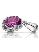 Vintage Pendant Amethyst Sterling silver 925 vpc008s