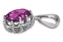 Vintage Pendant Amethyst Sterling silver 925 vpc008s