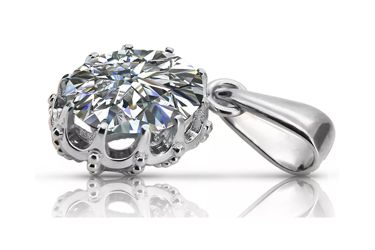Sterling silver 925 Zircon Pendant Vintage style vpc008s Sterling silver 925 Zircon Pendant Vintage style vpc008s