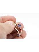 Vintage rose pink 14k 585 gold alexandrite earrings vec005 Vintage Russian Soviet Style