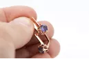 Vintage rose pink 14k 585 gold alexandrite earrings vec005 Vintage Russian Soviet Style