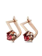 Earrings Vintage Ruby Original Vintage 14K Rose Gold vec005r