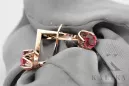 Earrings Vintage Ruby Original Vintage 14K Rose Gold vec005r