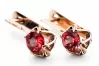 Earrings Vintage Ruby Original Vintage 14K Rose Gold vec005r