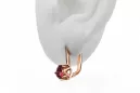 Earrings Vintage Ruby Original Vintage 14K Rose Gold vec005r