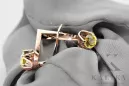 Earrings Vintage Jewlery Yellow Peridot Original Vintage 14K Rose Gold vec005r
