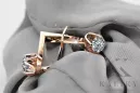 Original Vintage 14K Rose Gold Zircon Earrings Vintage vec005r