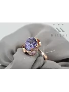 Rosă sovietică rusă 14k 585 aur Alexandrit Rubin Smarald Safir Zircon inel vrc206