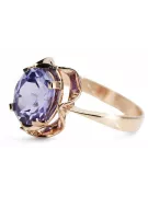 Russian Soviet rose 14k 585 gold Alexandrite Ruby Emerald Sapphire Zircon ring  vrc206