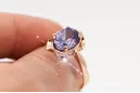 Russian Soviet rose 14k 585 gold Alexandrite Ruby Emerald Sapphire Zircon ring  vrc206