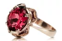Inel Vintage Rubin Original vintage din aur roz de 14k vrc206r