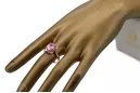 Or rose 14 carats vintage d'origine Améthyste Anneau Vintage vrc206r