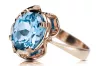 Aquamarine Original Vintage 14K Rose Gold Ring Vintage style vrc206r