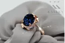 Original vintage din aur roz de 14k Safir Inel Vintage Craft  vrc206r