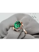 Smeraldai Originalus 14k rožinio aukso vintage Žiedas Vintažinis stilius vrc206r