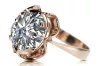 Zircon Original Vintage 14K Rose Gold Ring Vintage style vrc206r