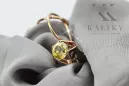 Ohrringe Vintage Stil Gelber Peridot Originales Vintage-Roségold aus 14 Karat vec142r