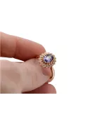 Russian rose pink Vintage style 14K gold Alexandrite Ring crc012r