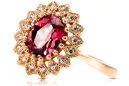 Ruby Original Vintage 14K Rose Gold Ring Vintage Jewlery crc012r