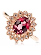 Ruby Original Vintage 14K Rose Gold Ring Vintage Jewlery crc012r