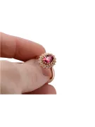 Ruby Original Vintage 14K Rose Gold Ring Vintage Jewlery crc012r