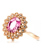 Vintage Jewlery Ring Amethyst Original Vintage 14K Rose Gold crc012r