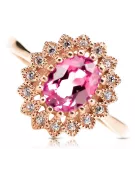 Vintage Jewlery Ring Amethyst Original Vintage 14K Rose Gold crc012r
