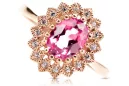 Vintage Jewlery Ring Amethyst Original Vintage 14K Rose Gold crc012r