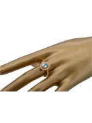 Ring Vintage Aquamarine Original Vintage 14K Rose Gold crc012r