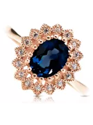 Inel Safir Original vintage din aur roz de 14k Vintage Craft  crc012r