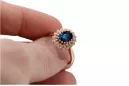 Vintage Ring Sapphire Original Vintage 14K Rose Gold crc012r