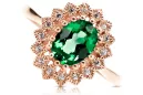 Emerald Original Vintage 14K Rose Gold Ring Vintage style crc012r