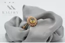 Vintage Jewlery Ring Yellow Peridot Original Vintage 14K Rose Gold crc012r