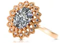 Original Vintage 14K Rose Gold Zircon Ring Vintage style crc012r