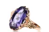 Rose 14k Gold 585 Alexandrite Ring vrc058 Vintage Russian Soviet style