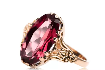 Ring Vintage Jewlery Ruby Original Vintage 14K Rose Gold vrc058r