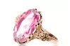Ring Amethyst Original Vintage 14K Rose Gold Vintage craft vrc058r