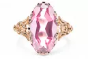 Original vintage din aur roz de 14k Ametist Inel Vintage bijuterii vrc058r