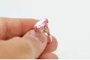 Original vintage din aur roz de 14k Ametist Inel Vintage bijuterii vrc058r