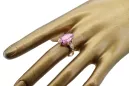 Original vintage din aur roz de 14k Ametist Inel Vintage bijuterii vrc058r