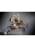 Boucles d'oreilles en alexandrite rose 14 carats 585, style vintage soviétique russe, vec150rw