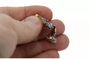 Earrings Vintage Jewlery Zircon Original Vintage 14K Rose White Gold vec150r