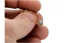 Earrings Vintage craft Zircon Original Vintage 14K Rose Gold vec145r